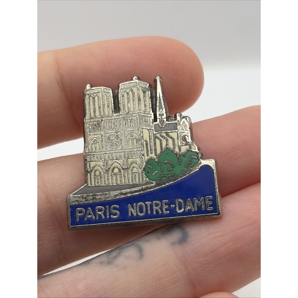 Notre Dame Cathedral Paris France Lapel Hat Pin
